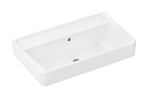 Hansgrohe-Xanuia-Q-Waschtisch-Compact-650-390-ohne-Hahnloch-mit-Ueberlauf-SmartClean-Weiss-61129450 gallery number 1